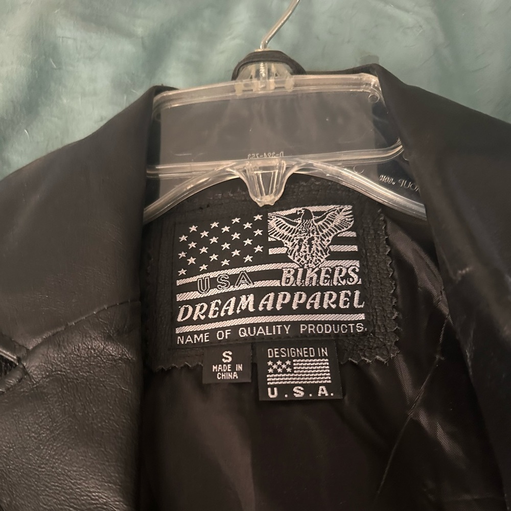 Bikers Apparel women’s SM Black Leather Riding Vest